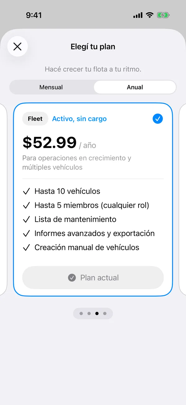 Escolha seu plano, com um cartão para cada plano