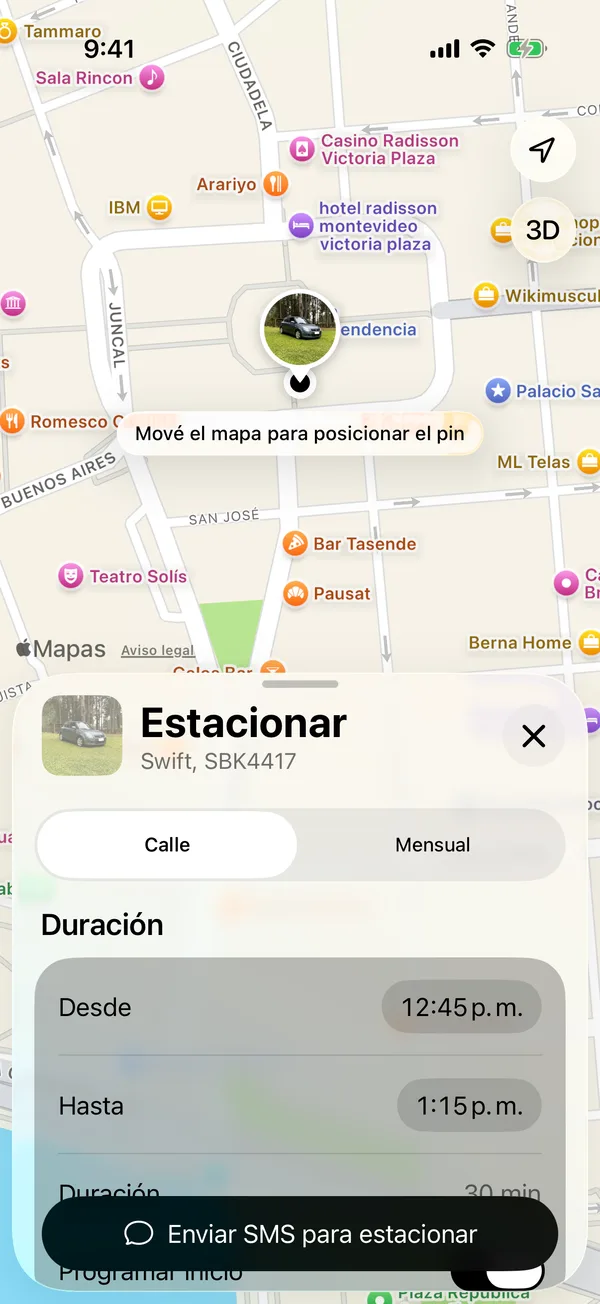 El formulario con Programar inicio, Desde y Hasta