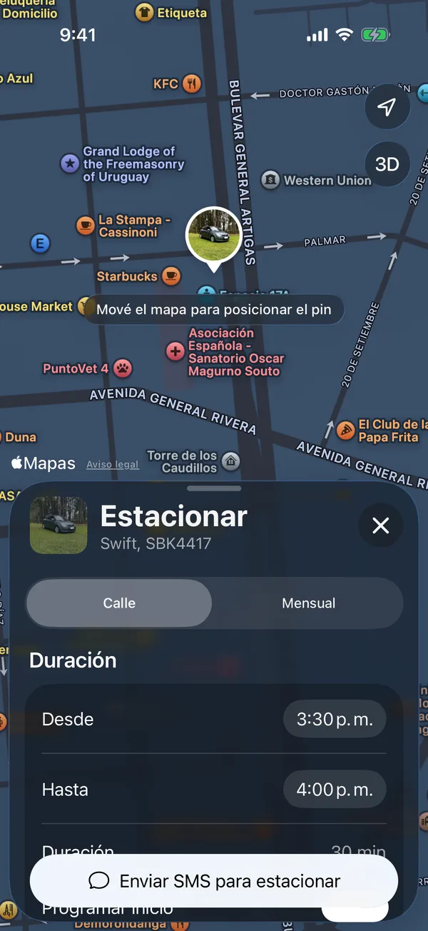 El formulario con Programar inicio, Desde y Hasta