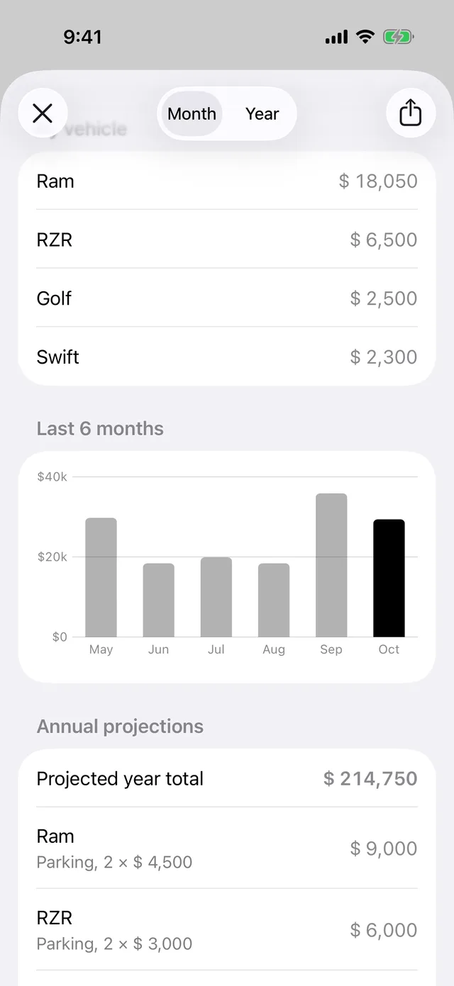 The last 6 months and the year’s projection