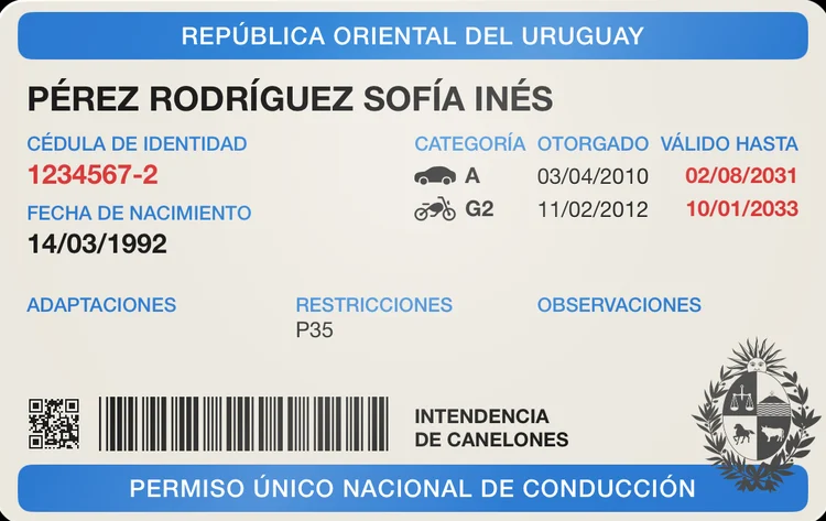 La libreta de conducir